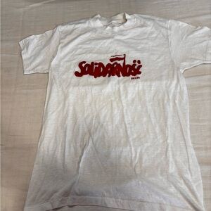 Solidarity‎ White T-Shirt